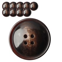동화상가몰 소뿔단추9 25mm, 다크브라운, 10개입