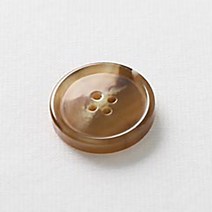 HR빅버튼 루킹 단추 20mm, 다크 베이지, 8개입
