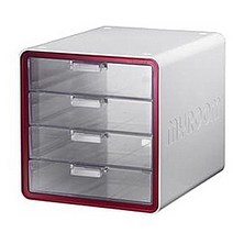 더라이프 멀티 캐비넷, 레드, 4단