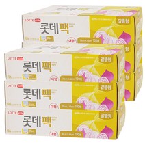 롯데이라이프 위생팩 알뜰형 대 30 cm x 40, 6개