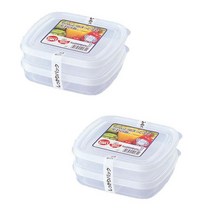 나카야 냉장고 보관함 사각 400ml K153-J, 2개입, 2개