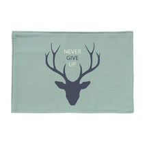 스토어33 민트 키친 린넨 테이블매트, B, 44 x 28 cm