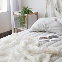 엘레나하임 썸머 와플 풍기 인견 홑겹 이불, 화이트