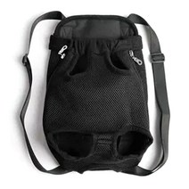 DM 알럽펫 반려동물 휴대용 캔버스 이동 배낭 M, 블랙, 1개