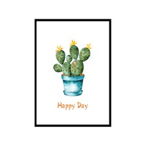 더윤 북유럽 캔버스액자 BOT0009, 메탈블랙