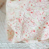 패브릭아트 순면 플라워패턴 패브릭원단 스프링 로맨틱 로즈 페이즐 3종, 그린