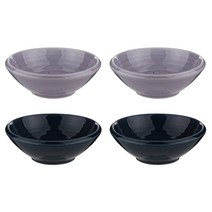 임의섭도예작업장 도톰찬기 소 라일락 2p + 네이비 2p, 혼합 색상, 1세트