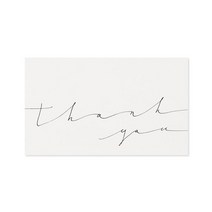 헬로우모리스 모던 땡큐 스티커 8 x 4.8 cm, 혼합 색상, 50개입