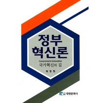 [대영문화사]정부혁신론(양장본 HardCover), 대영문화사, 최창현 저