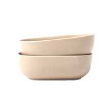 보울보울 레트로라인 오발 미니볼, 카라멜베이지, 2개입