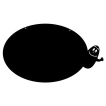 아크릴 메모 보드 MO 63 걸이형 중, 블랙, 1개