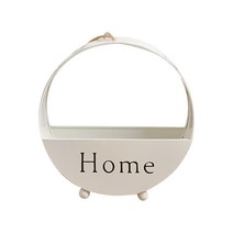 블럭마트 벽걸이 스텐드겸용 인테리어꽃병, HOME화이트