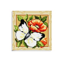 헬로페인팅 다이아몬드페인팅 보석십자수 DIY KIT 세트 흰나비시리즈, 1, 1세트
