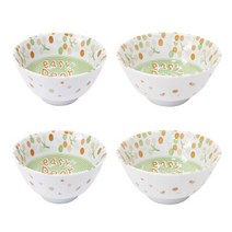 디어리빙 어린이식기 공기대접 곰 2인 4p 세트, 혼합 색상, 4개