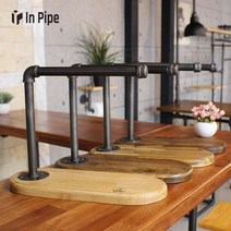 IN PIPE 원목 스탠드 타원 키친타올걸이 - JSK961, 아카시아 티크, 1개