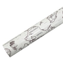 영프라자 지도 비닐증착포장지 26.5cm x 20m, 그레이, 1개