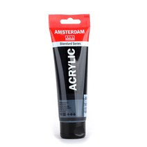 암스테르담 아크릴물감 702 LampBlack, 120ml, 1색