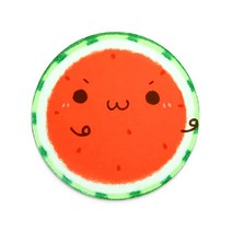 DM 알럽컴 부드러운 원형 마우스패드, 수박, 1개