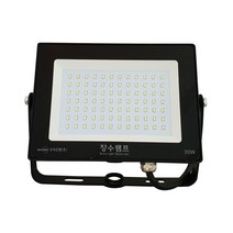 장수램프 컬러원 LED 사각 투광기 30W 흑색 주광색, 1개