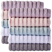 소프트터치 데일리 퓨어 수건 핑크 115g 2p + 민트 2p + 퍼플 2p + 화이트 2p + 그레이 2p, 혼합 색상, 1세트