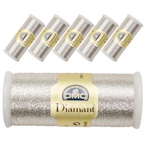 DMC 디아망뜨 태팅자수 레이스실 6p, D168번, 35m