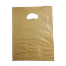 팩스타 펀칭 비닐 포장봉투 가로 30cm x 세로 40cm, 금색, 50개입