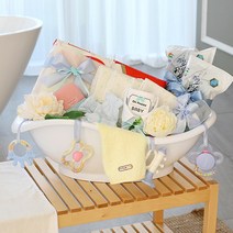 베이비베이커리 남아용 아기욕조햄퍼 베이비케어 11종 출산선물세트