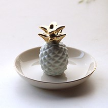 리버그린 금장 쥬얼리홀더 트레이, 파인애플 블루