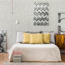 홈앤데코 에코 물 벽지, 라이트그레이(49503-2)