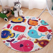 SN 마르샤 동물 원형카페트
