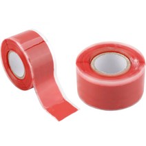 미미스토리 무접착 실리콘테이프 레드 25mm x 3m, 2개입