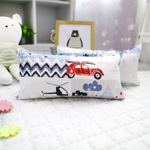 피플아이 유아동 순면 베개 드림카, 블루