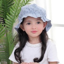 엠케이 여아용 미니 도트 벙거지모자