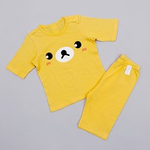 메이키즈 아동용 옐로우뽀노 오가닉 7부 내의