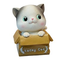 미니띠네 귀여운 캐릭터 행운의 고양이 저금통 중, A, 1개