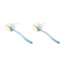 아리코 양면 바디 브러쉬 & 샤워볼, 블루, 2개, 1개입