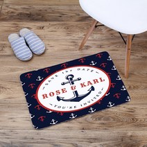 폴레또 마린 패턴 현관매트, V16