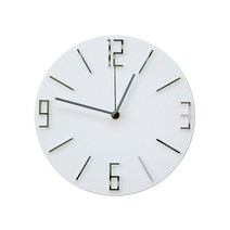 레그노 슬림고딕 샤인컬러판시계 지름 23cm, 샤인실버