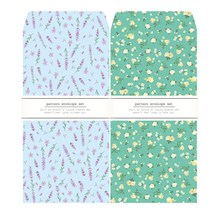 프롬앤투 꽃 용돈봉투 B501 초록 65p + 파랑 65p, 혼합 색상, 1세트