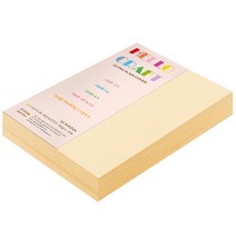 종이문화 두꺼운양면 카드지 레인보우카드 No.02 아이보리, A5, 180매