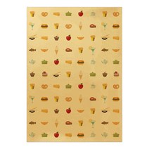 삼육오문방구 크라프트지 데코 스티커, 푸드2, 10개입