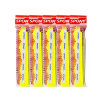 스포니 배드민턴 소프트핏 홀스파이럴그립 N-3000 5p, 네온