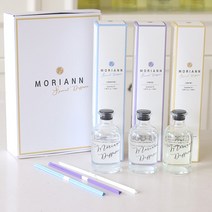 모리앤 감성디퓨저 3종 세트, 코튼파우더, 라벤더, 모링가