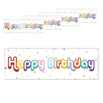 파티팡 생일 레인보우 파티배너 5p, 혼합 색상