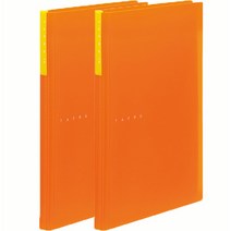 킹짐 타프로 클리어화일 10매, 주황, 2개입