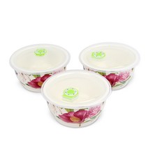 로얄에식스 대장미 뉴본 높은 진공찬통 대 세트, 3세트, 찬통 + 뚜껑