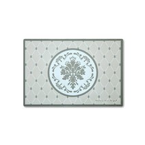 모리스벤암펠 멜로우스페이스 Green PVC 코팅 사각 테이블 식탁 매트 CM-FC2, 프렌치레이스, 44.5 x 31 cm