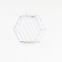 페어링 헥사곤 벽걸이 선반, 화이트A