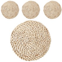 마켓감성 옥수수잎 코스터 테이블매트 4p, 혼합 색상, 11cm