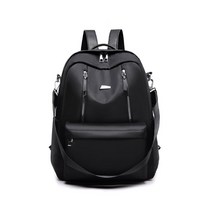 윰미엘 더블지퍼 데일리 캔버스백팩